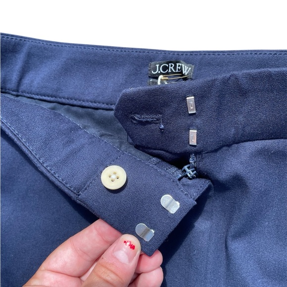NWT J.CREW Kate Straight-Leg Navy Pant In Bi-Stretch Cotton Blend - Picture 5 of 7